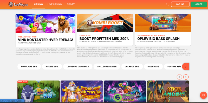 LeoVegas Casino med de bedste casino kampagner i Danmark